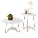 Ver imagem 1 de Jogo de Mesa Centro e Lateral Home Branco