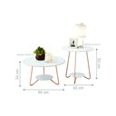 Ver imagem 2 de Jogo de Mesa Centro e Lateral Home Branco