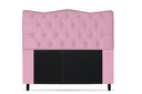 Ver imagem 1 de Cabeceira Dunas Solteiro 90cm com Strass Suede: Rosa Bebê
