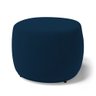 Puff Decorativo Living Aisha Orgânico Veludo Azul Marinho - Desk Design - 1