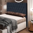 Ver imagem 5 de Cabeceira Cama Box Casal Queen 160cm Diamante Veludo J02 Preto