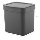 Ver imagem 4 de Lixeira para Pia de Cozinha 4,7l e Dispenser Porta Detergente e Organizador 650ml Chumbo ou