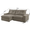 Ver imagem 4 de Sofá Hall Veludo Dois Módulos de 80cm B25cm Meu Sofá Online B002 Veludo Capuccino
