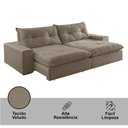 Ver imagem 5 de Sofá Hall Veludo Dois Módulos de 80cm B25cm Meu Sofá Online B002 Veludo Capuccino