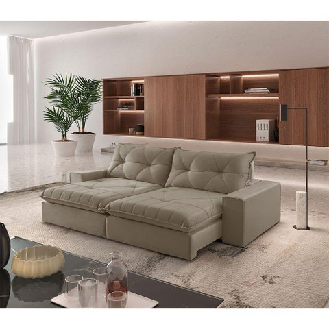 Sofá Hall Veludo Dois Módulos de 80cm B25cm Meu Sofá Online B002 Veludo Capuccino