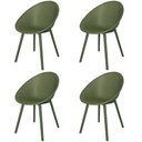 Ver imagem 1 de Kit 4 Cadeiras Drops Rivatti em Polipropileno Verde Base Desmontável Verde