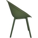 Ver imagem 4 de Kit 4 Cadeiras Drops Rivatti em Polipropileno Verde Base Desmontável Verde