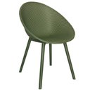 Ver imagem 2 de Kit 4 Cadeiras Drops Rivatti em Polipropileno Verde Base Desmontável Verde