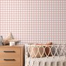 Papel de Parede Infantil Xadrez Vichy Rosa Velho - 1
