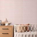 Ver imagem 1 de Papel de Parede Infantil Xadrez Vichy Rosa Velho