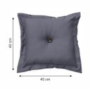 Ver imagem 4 de Almofada Botao Oxford:cinza