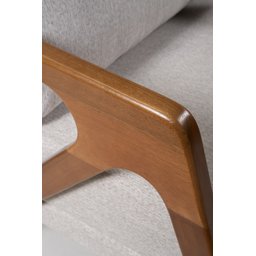 Kit 2 Poltronas Decorativa Mona Madeira Maciça-Veludo Verde - 3