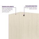 Ver mais imagens de Cama Alta com Armários, Cômoda e Escorregador Artsy Casatema MadeiraOriginals Natural/Branco