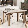 Mesa de Jantar 120x80 até 4 Lugares Pés em Madeira Maciça Reforçada - 1