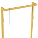 Ver imagem 4 de 2 Suportes Apoio para Escrivaninha Mesa Industrial Dourado