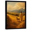 Ver imagem 1 de Quadro Decorativo Jesus e Cordeiro no Pasto