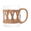 Ver imagem 2 de Cj 2 Canecas de Vidro e Fibra Natural 400ml