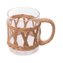 Ver imagem 4 de Cj 2 Canecas de Vidro e Fibra Natural 400ml