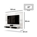 Ver imagem 2 de Painel para TV Fox BRANCO - EDN Móveis