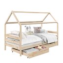 Ver imagem 5 de Cama Montessoriana Madeira Maciça Casa com Estrado Clia Natural Idimex