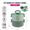 Pote Marmita de 2 Andares 1600 Ml - Joy Verde - 2