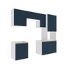 Lavanderia Modulada Kappesberg Celeste 6 Peças Branco/azul 250cm - 1