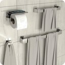 Ver imagem 1 de Kit Acessórios Para Banheiro Inox 4 Peças ELG