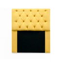 Ver imagem 2 de Kit Cabeceira Mirage e Calçadeira Báu Grécia Casal 140cm:Amarelo
