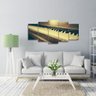 Quadro decorativo Piano Teclado Mosaico 5 Peças - 1