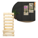 Ver imagem 3 de Floreira Treliça de Madeira Jardim Vertical Kit C/3 Paineis Cachepo