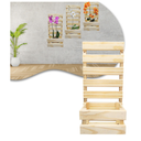 Ver imagem 2 de Floreira Treliça de Madeira Jardim Vertical Kit C/3 Paineis Cachepo