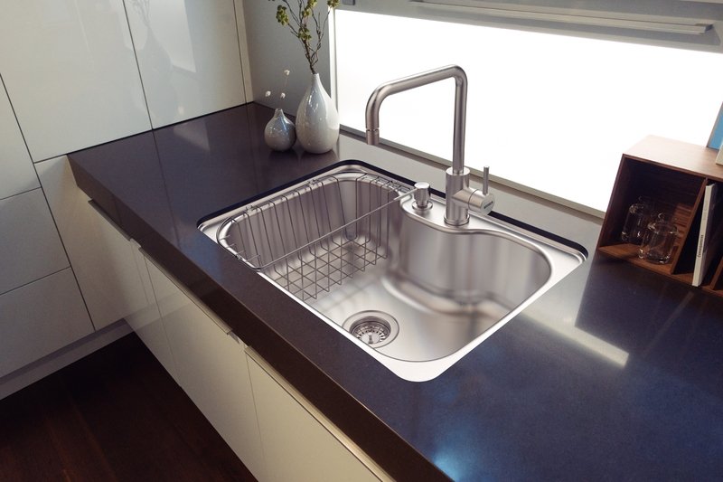 Cuba Morgana Undermount 69x49 Cm em Aço Inox com Acabamento Acetinado com Válvula Tramontina 93806/1 - 6