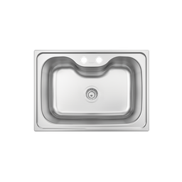 Cuba Morgana Undermount 69x49 Cm em Aço Inox com Acabamento Acetinado com Válvula Tramontina 93806/1 - 1