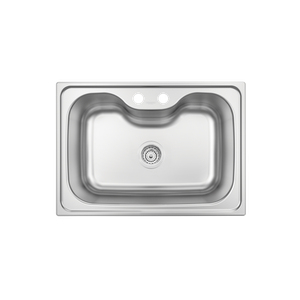 Cuba Morgana Undermount 69x49 Cm em Aço Inox com Acabamento Acetinado com Válvula Tramontina 93806/1