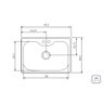 Cuba Morgana Undermount 69x49 Cm em Aço Inox com Acabamento Acetinado com Válvula Tramontina 93806/1 - 4