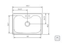 Ver imagem 4 de Cuba Morgana Undermount 69x49 Cm em Aço Inox com Acabamento Acetinado com Válvula Tramontina 93806/1
