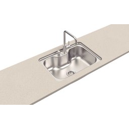 Cuba Morgana Undermount 69x49 Cm em Aço Inox com Acabamento Acetinado com Válvula Tramontina 93806/1 - 5