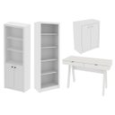 Ver imagem 1 de Conjunto para Escritório 4 Peças Branco Tecnomobili