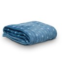 Ver imagem 1 de Cobertor Manta Flannel Queen Size Estampado Geo Azul Appel
