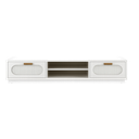 Ver imagem 2 de Rack Suspenso Santorini 180cm 2 Gavetas Sala Tv:branco
