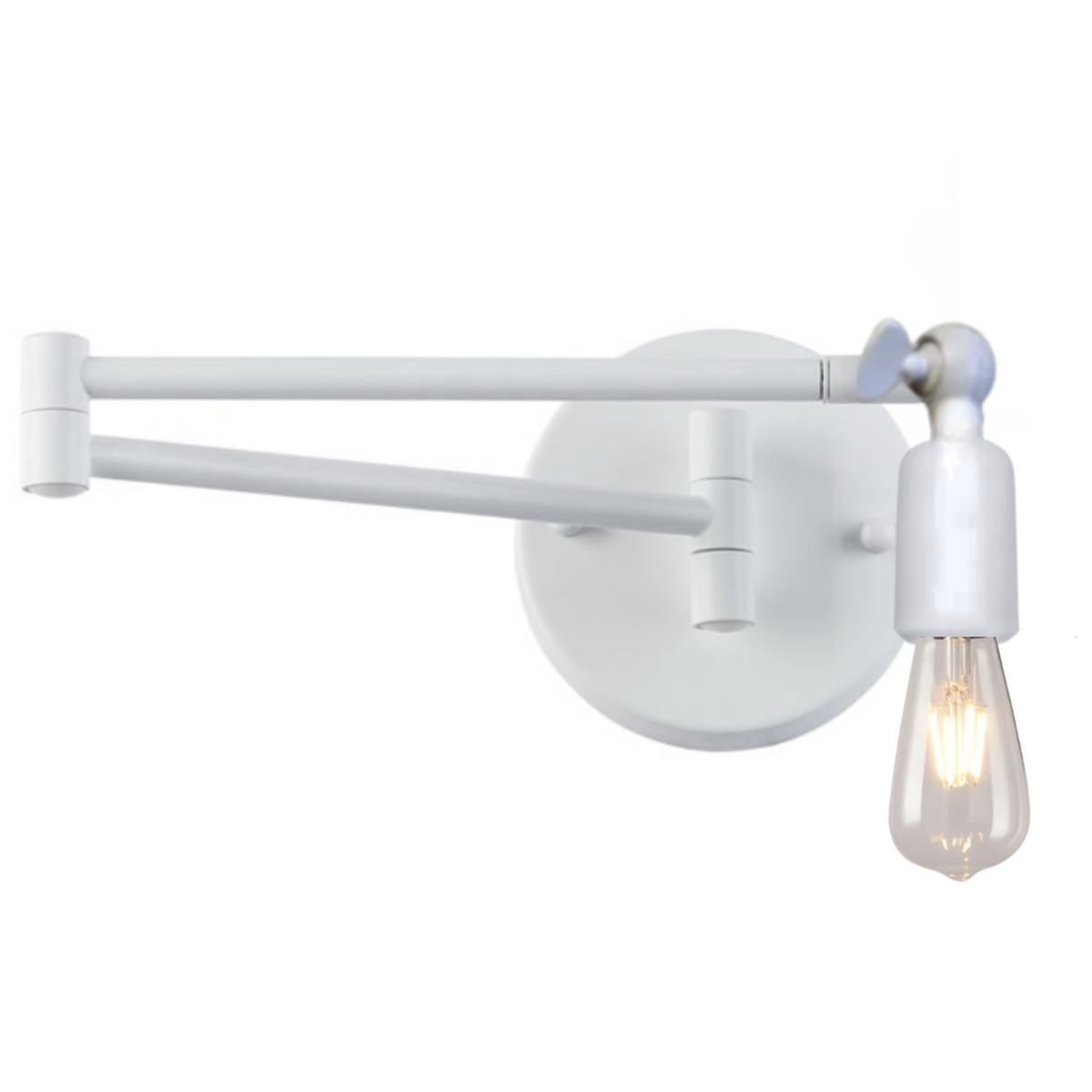 Ver imagem 1 de Luminária Parede Arandela Articulada 45cm Gimpo Kjbd-597:branco