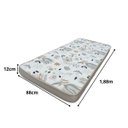 Ver imagem 4 de Colchão Branco Estampado D33 Solteiro em Poliester Resistente 188x88x12cm