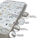 Ver imagem 3 de Colchão Branco Estampado D33 Solteiro em Poliester Resistente 188x88x12cm