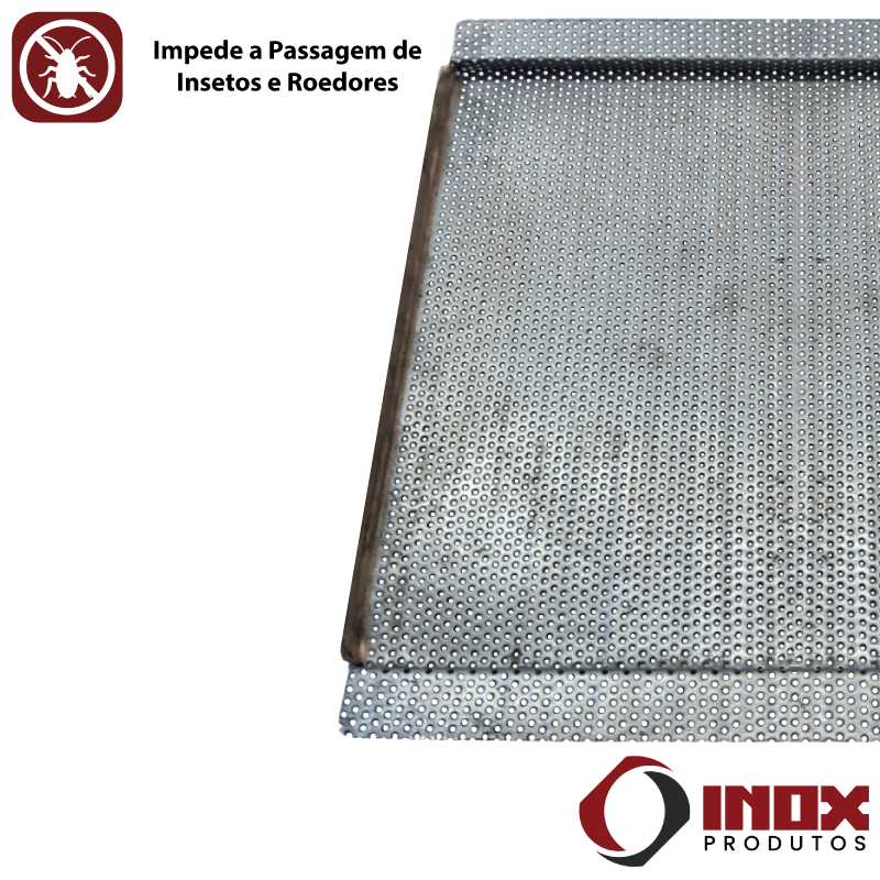 Ralo Classic com Sifão Inox e Saída em Baixo no Centro - Inox 304 - 30x30x11 Cm - 5
