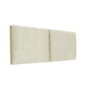 Ver imagem 1 de Cabeceira Modular Estofada para Cama Luxo Clean Suede Rbl:solteiro Painel/bege