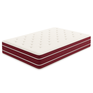 Colchão Molas Ensacadas 88x188x24 - Lateral Vinho Premium