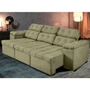 Ver imagem 1 de Sofá 3 Lug Retrátil Reclinável Glamour 2,00m Suede Castor- Ws