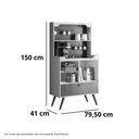 Ver imagem 4 de Cantinho Cafe Rubi Off White Perolizado/tauari Ripado - Lukaliam