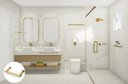 Ver imagem 3 de Porta Sabonete Saboneteira Banheiro em Aço Inox Dourado Linha Tessália Stainless