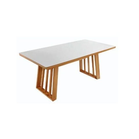 Mesa de Jantar em Vidro 1,35m X 1,35m- Belvedere Gold Salas